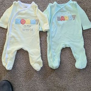 Mommy and Daddy Newborn Onsies
